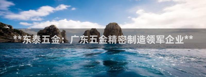 彩神v8首页：**东泰五金：广东五金精密制造领军企业**