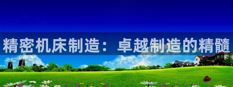 彩神怎么才能赢：精密机床制造：卓越制造的精髓