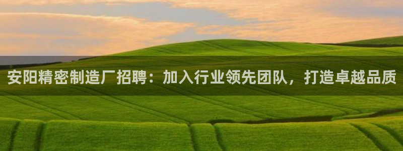 下载彩神通关注金码：安阳精密制造厂招聘：加入行业领先团队，打造卓越品质