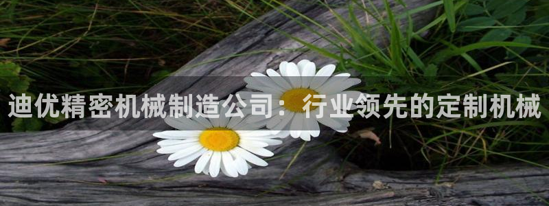 彩神8是正规平台吗：迪优精密机械制造公司：行业领先的定制机械