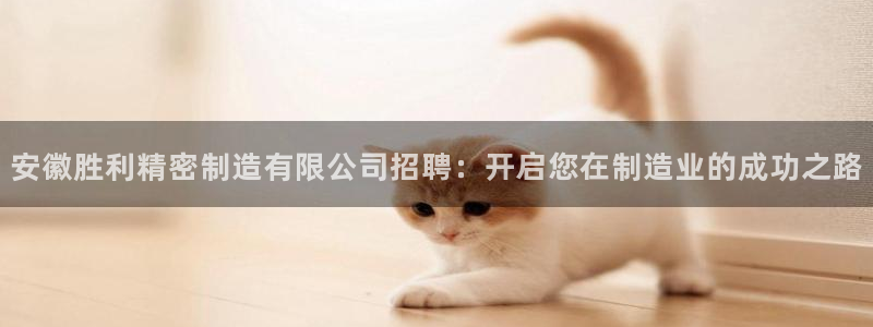彩神8彩平台：安徽胜利精密制造有限公司招聘：开启您在制造业的成功之路