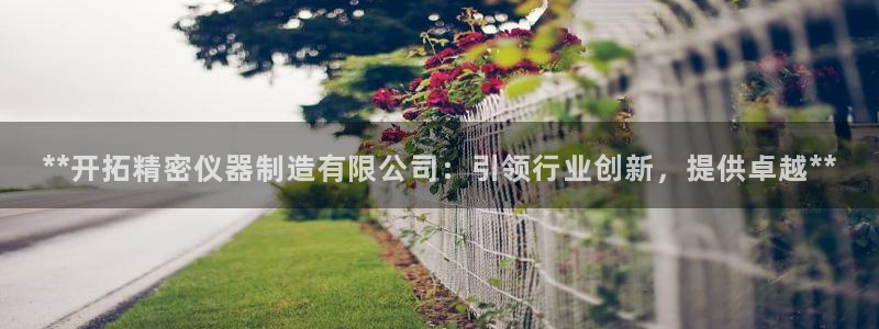 彩神v8下载app5.0：**开拓精密仪器制造有限公司：引领行业创新，提供卓越**
