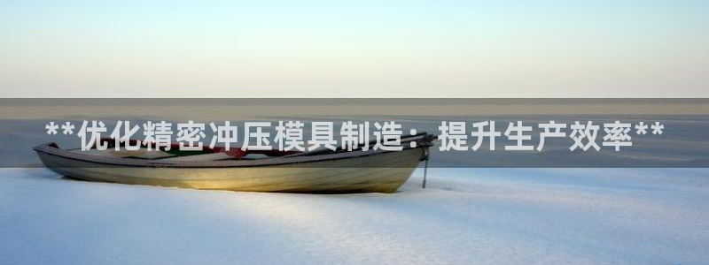 彩神v8客户端：**优化精密冲压模具制造：提升生产效率**
