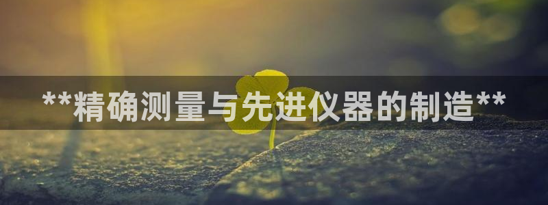 彩神购彩-购彩大厅入口计划群：**精确测量与先进仪器的制造**