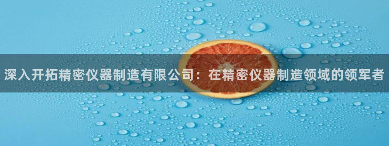 彩神V8平台：深入开拓精密仪器制造有限公司：在精密仪器制造领域的领军者