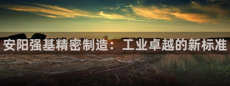 彩神VI首页：安阳强基精密制造：工业卓越的新标准