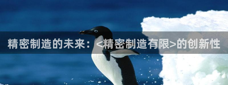彩神VI首页：精密制造的未来：<精密制造有限>的创新性