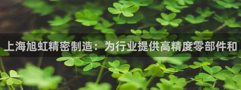 彩神v8平台正规吗安全吗：上海旭虹精密制造：为行业提供高精度零部件和