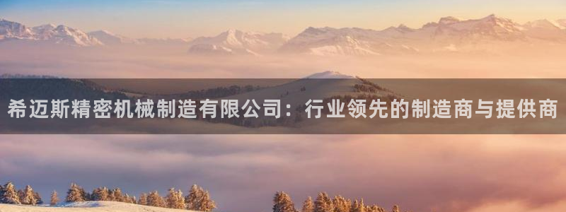彩神8官网版：希迈斯精密机械制造有限公司：行业领先的制造商与提供商