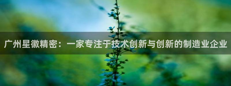 彩神是正规平台吗安全吗：广州星徽精密：一家专注于技术创新与创新的制造业企业