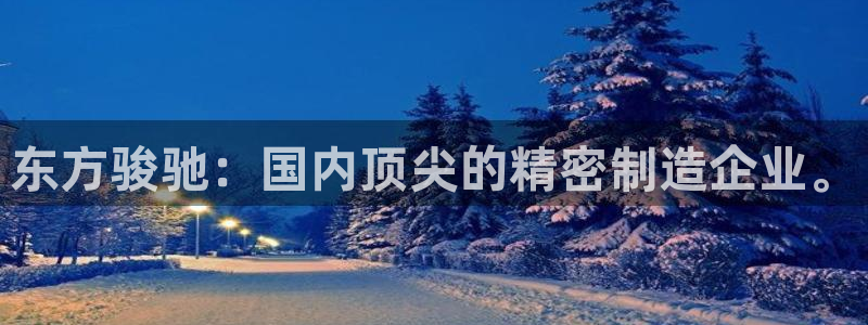 彩神新微聊：东方骏驰：国内顶尖的精密制造企业。