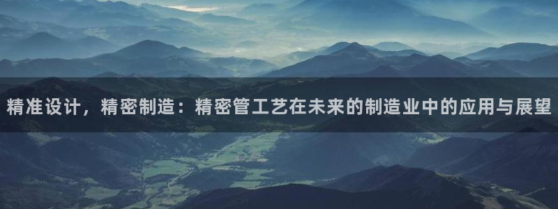 彩神8购彩-购彩大厅：精准设计，精密制造：精密管工艺在未来的制造业中的应用与展望