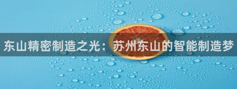 下载彩神通关注码：东山精密制造之光：苏州东山的智能制造梦