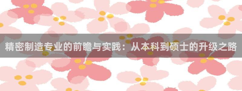 彩神购彩-购彩大厅入口老版：精密制造专业的前瞻与实践：从本科到硕士的升级之路