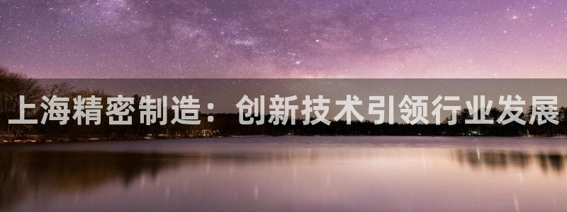 彩神v8app：上海精密制造：创新技术引领行业发展
