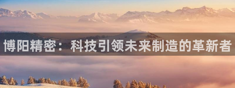 彩神的邀请码是多少：博阳精密：科技引领未来制造的革新者