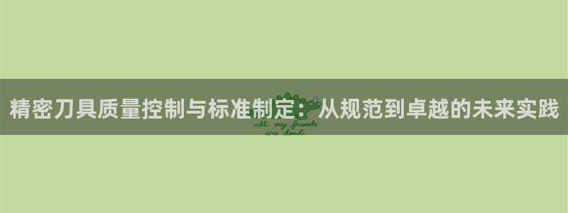 彩神v8app：精密刀具质量控制与标准制定：从规范到卓越的未来实践