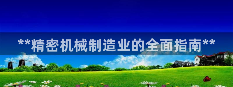 彩神 好 平台：**精密机械制造业的全面指南**